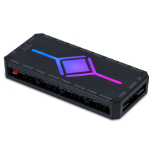 New Black 5V 3Pin PWM Fan Hub Case Fan Hub ARGB Hub