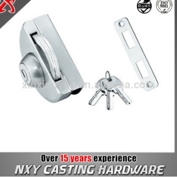 Tempered Glass door lock for single door