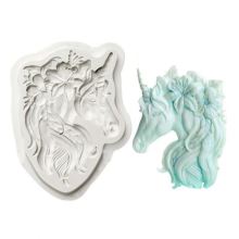 Cute Unicorn Model Fondant Cake Silicone Mould for Baking and Decoration