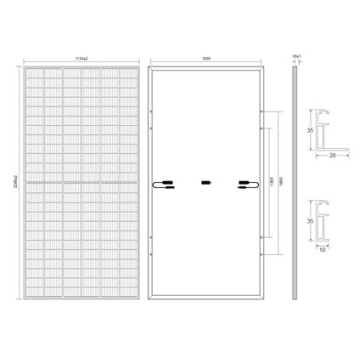 Pannello solare 550W per la casa Usa TUV CE