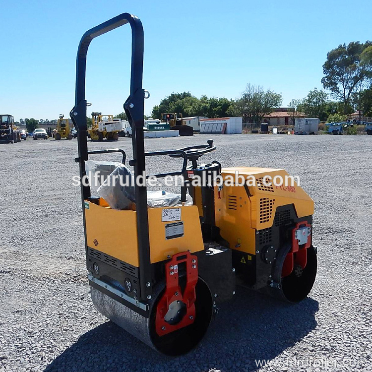 Double drums 1000kg asphalt ground road rollers