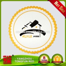 Paper coaster custom colorful absorbent disposable paper tin coaster