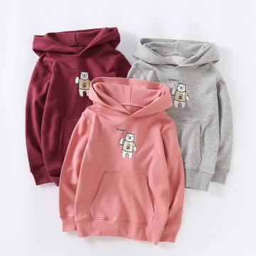 Pull bébé mignon avec capuche pour filles