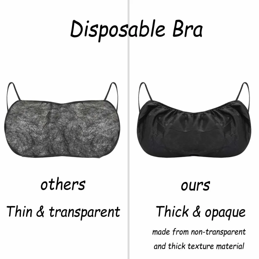 Disposable Ladies SPA Bras Salon Portable Hygienic Breathable Non Woven Fabrics Garment Underwear