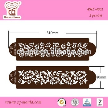 Cake decoration big size plastic cake stencil