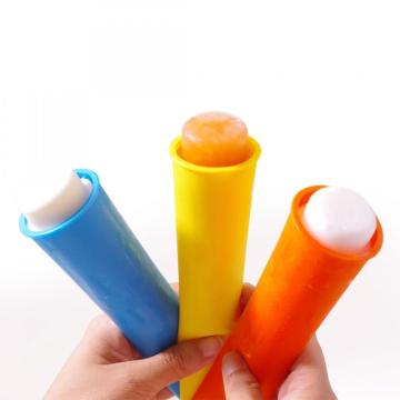 Ensemble de fabrication de glace et de pop multicolores en silicone 6PCS