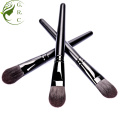 Flat, tapered foundation brush