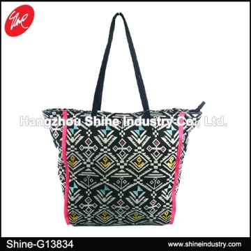 Ethnic Cotton Canvas Tote Bag