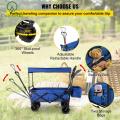 Outerlead Large Collapsible Garden Cart w/ Removable Canopy