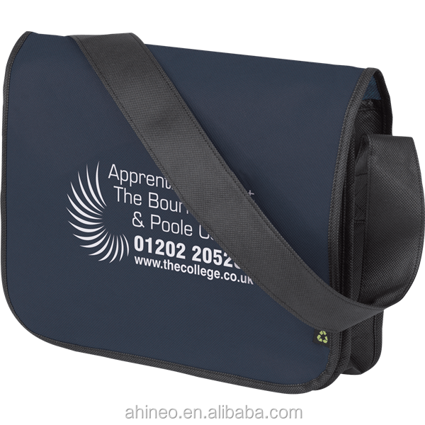 Custom Cheap Promotional Eco-friendly Conference Logo Printed Business Messenger Dispatch Crossbody Bag With Shoulder Strap
