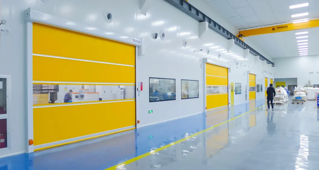 Car Wash High Speed Opening 2.0m/S PVC Plastic Roller Shutter Automatic Door
