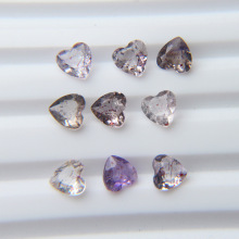 Natural Super Seven Loose Stone Heart Shaped Crystal