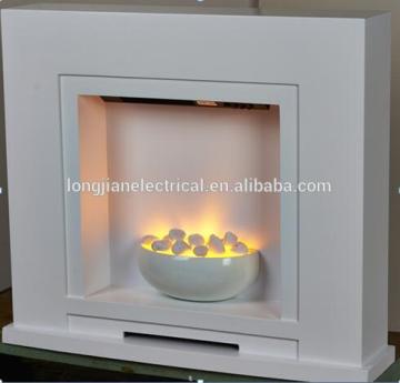 LED Wooden Standing Free Electric Fireplace surround suite LJSF4002
