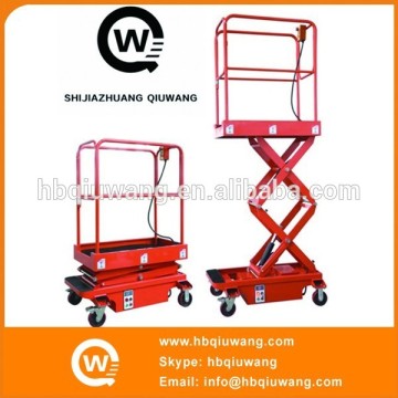 Small scissor lift platform for wheelchair