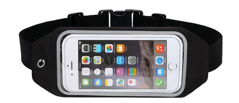 hi-vis reflective large space waterproof Running Waist Belt Pouch Case Fit For iphine series and other mobile phone