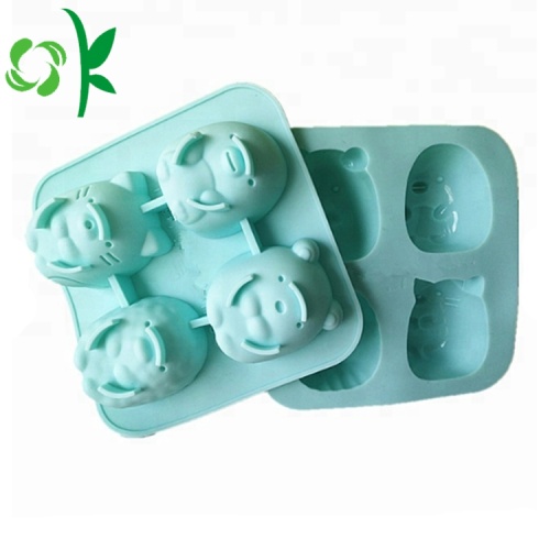 Silicone 4Cake khuôn dễ thương Cartoon nướng khuôn