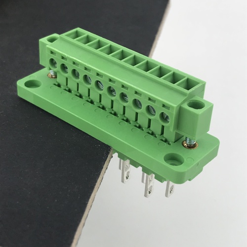 10 pin through wall pluggable terminal block