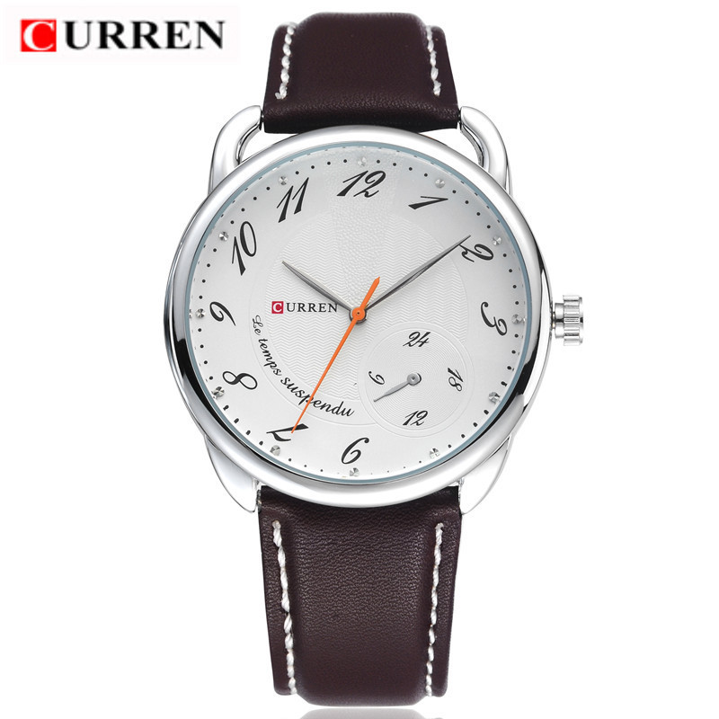 Curren Brand Genuine Leather Casual men's Watches