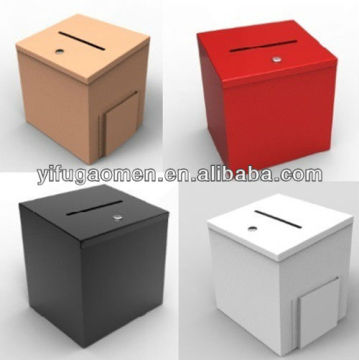 Metal Donation Box Suggestion Box Charity Box Storage Box