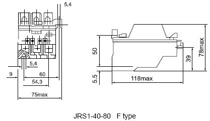 JRS1 Series Thermal relay electronic thermal overload relay ls