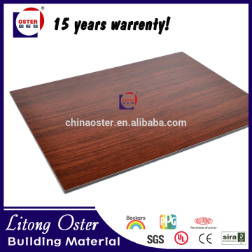 Aluminium Composite panel prices wooden pattern building materials