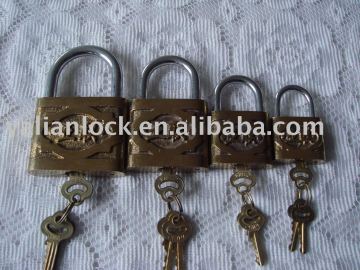 globe brand cast iron padlock