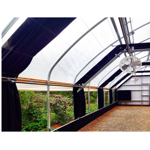 Mushroom planting light deprivation greenhouse