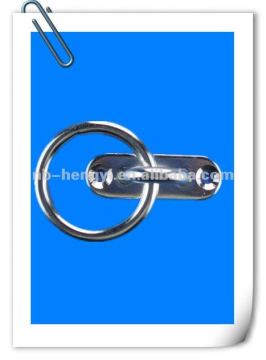 oval plate with ring eye