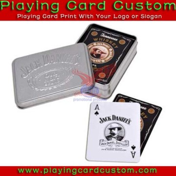 playing cards custom design tin box