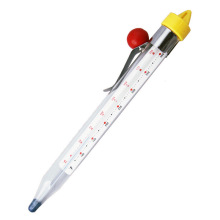 Glass Alcohol Candle Wax Thermometer No Battery for Candy and Oil