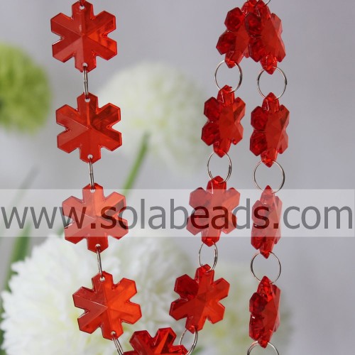 The Idea of 11*28*28MM Crystal Plastic Bead Curtain Trim