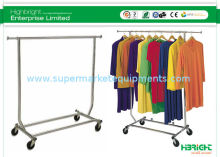 Single Bar Collapsible Salesman Rack  Supermarket Shelf Underwear Rack Display Garment Racks Series