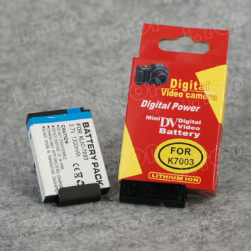 Portable battery pack for KLIC-7003 Kodak batteries,3.7V 1300mAh, Made in china