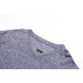 Herren Gestrickter Slim Fit Pullover mit V-Ausschnitt aus Baumwolle/Nylon