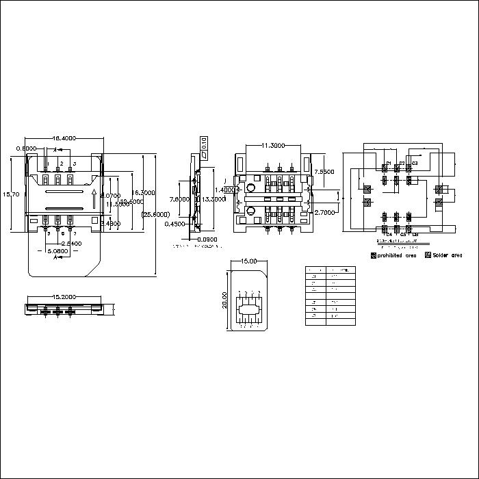 SIM series 1.80mm height connector ATK-SIM180A003