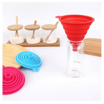 FDA Silicone Rubber Collapsible Oil Funnel