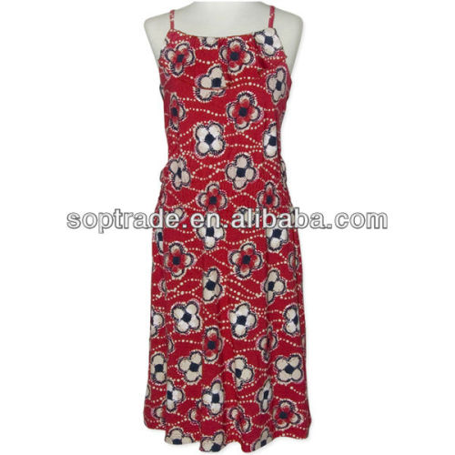 red printed pageant girls long dresses for kids