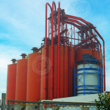 Steel mill slag powder floor steel plate silo