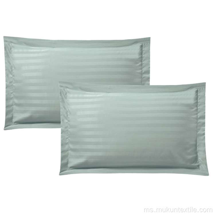 Custom 100% poliester Microfiber Stripe Satin Pillowcase