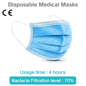 CE 50pcs Per Box NonWoven Disposable Medical Mask