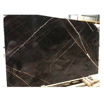 Sahara Noir Polished Slabs - Cheap China Black and White Gold Marble