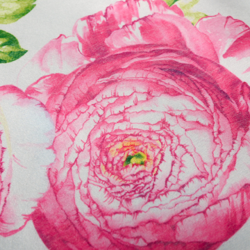 Flower Printed Spunlace Nonwoven for Table Cloth