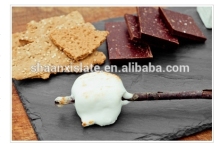 black rough edge slate cheese board