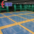 Suelo deportivo de bádminton azul cristal arena Enlio