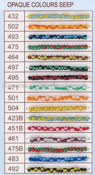 colored glass bead