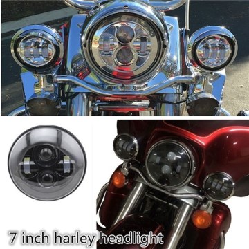 Harley motorcycles led headlights replacement, 7 inch motorcycle headlamps