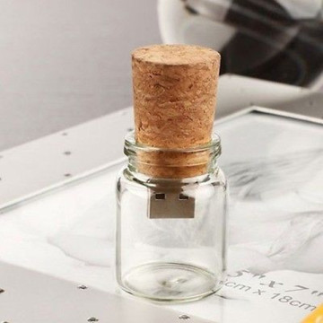 Bottle Design Wood Memory Stick Pen Drive