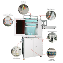 Automatic plastic bag folding machine