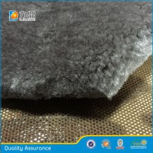 2015 new design plushed imitation leather fabric for winter coat,winter wear,export to Russia