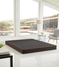 Metal Folding Bed Base with Fabric Cover Mattress Foundation